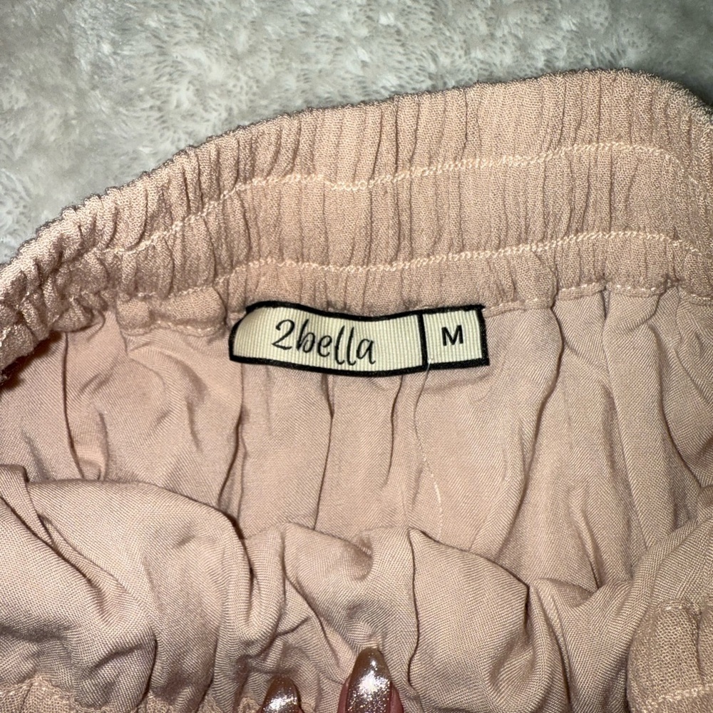 2Bella Tan Ruffle Skirt - Picture 2 of 2